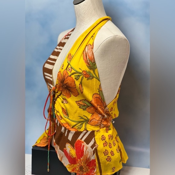 Free People NWOT Hot Tropic Tank in Mango Combo size M - Picture 4 of 13